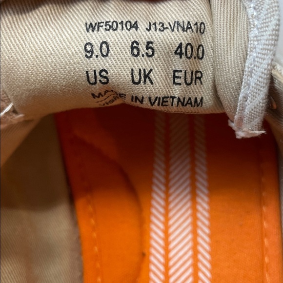 Keds Pinstripe Canvas Lace Up Sneakers Neutral Beige Womens Size 9 - Picture 9 of 9